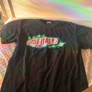 Used black Little Italy T-shirt